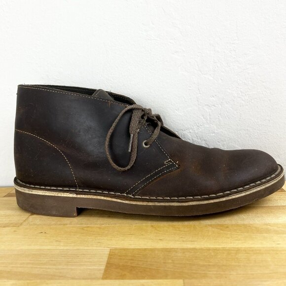 Clarks Other - Clarks Desert Boots Brown Leather Lace Up Classic Men's Size 9
